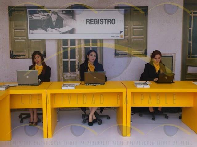 mobiliario para registro, muebles para registro